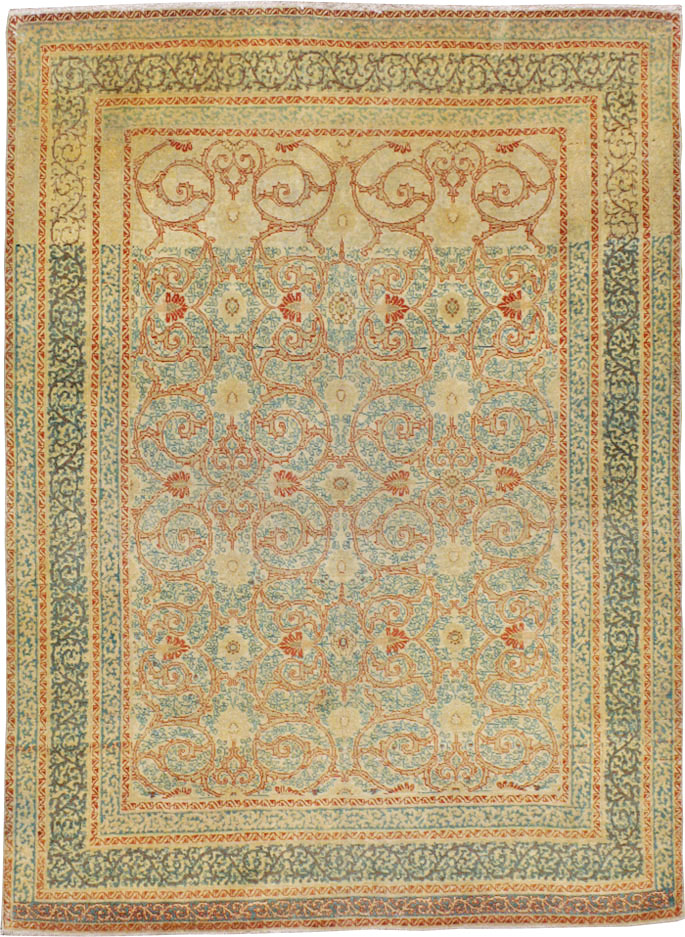 Antique Persian Tabriz Hagi Jalili Rug, No.14043 - Staging