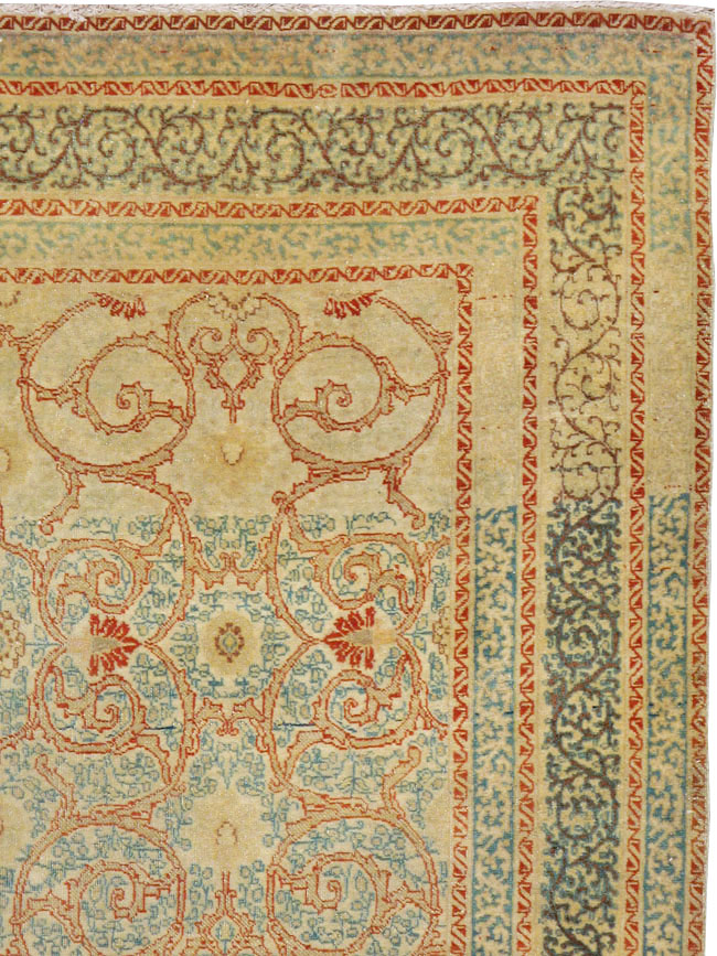 Antique Persian Tabriz Hagi Jalili Rug, No.14043 - Staging