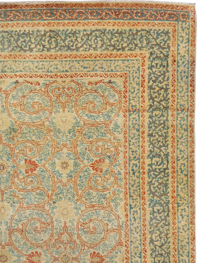 Antique Persian Tabriz Hagi Jalili Rug, No.14043 - Staging