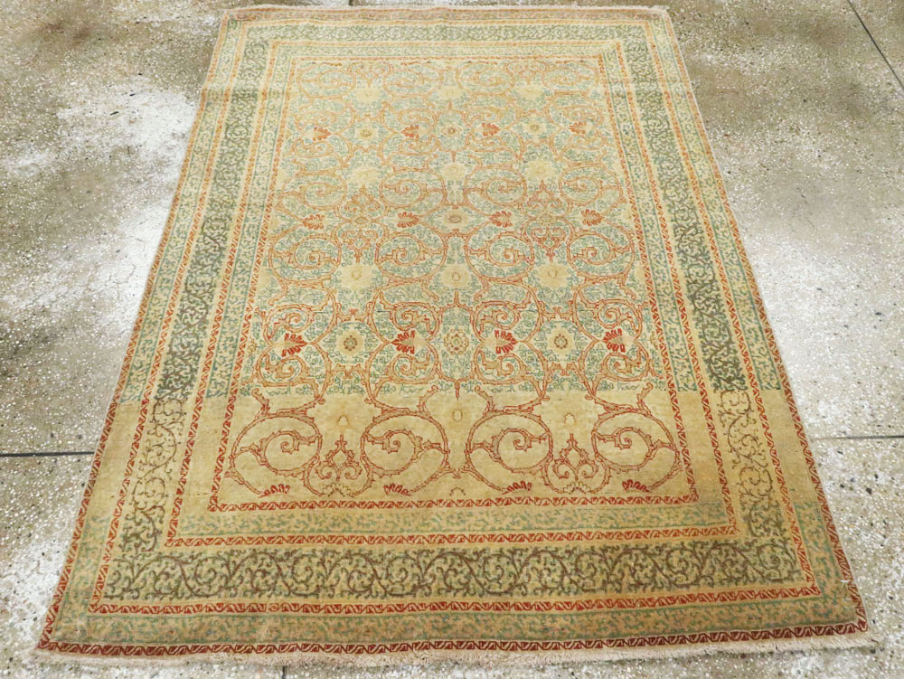 Antique Persian Tabriz Hagi Jalili Rug, No.14043 - Staging