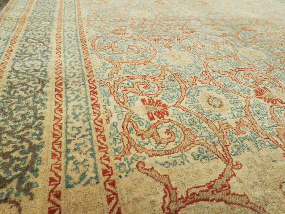 Antique Persian Tabriz Hagi Jalili Rug, No.14043 - Staging