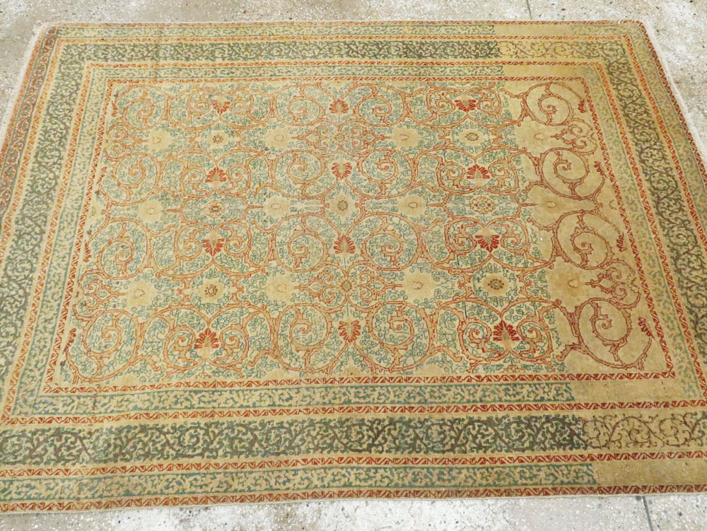 Antique Persian Tabriz Hagi Jalili Rug, No.14043 - Staging