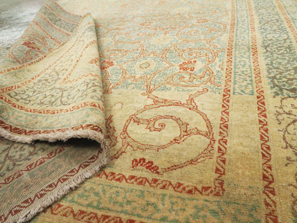 Antique Persian Tabriz Hagi Jalili Rug, No.14043 - Staging