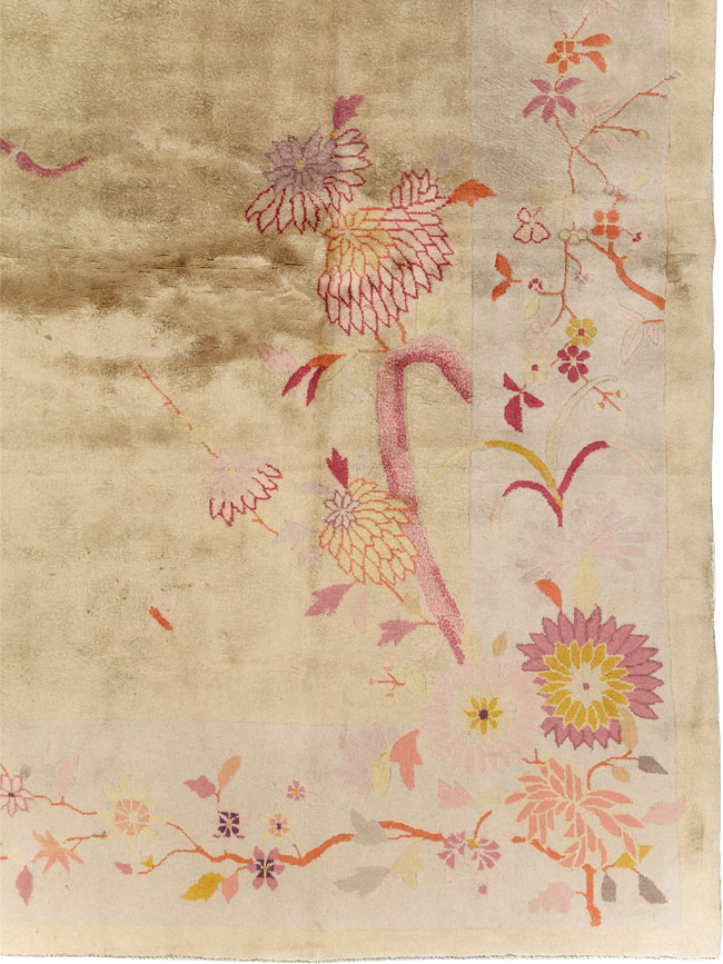 Vintage Chinese Art Deco Room Size Carpet, No.14045 - Staging