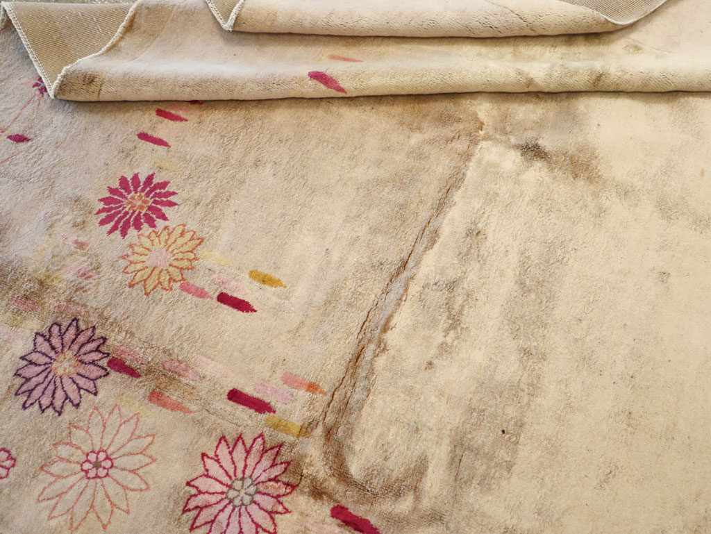 Vintage Chinese Art Deco Room Size Carpet, No.14045 - Staging