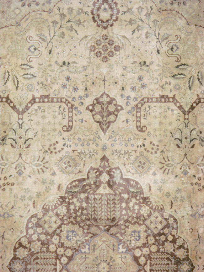 Vintage Persian Tabriz Carpet, No.14056 - Staging