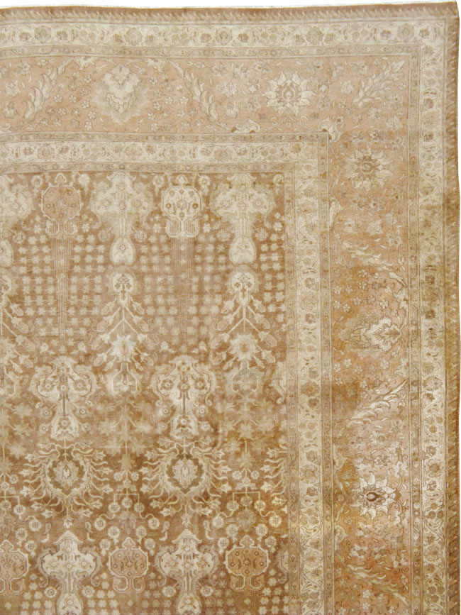 Vintage Persian Tabriz Carpet, No.14060 - Staging