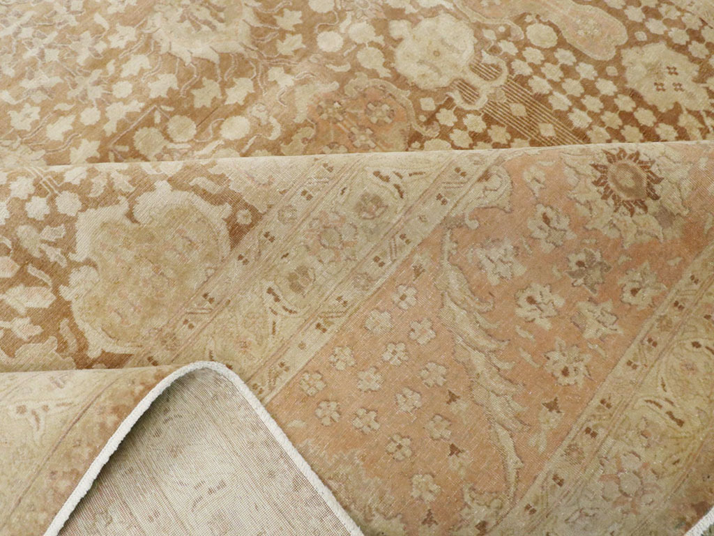 Vintage Persian Tabriz Carpet, No.14060 - Staging