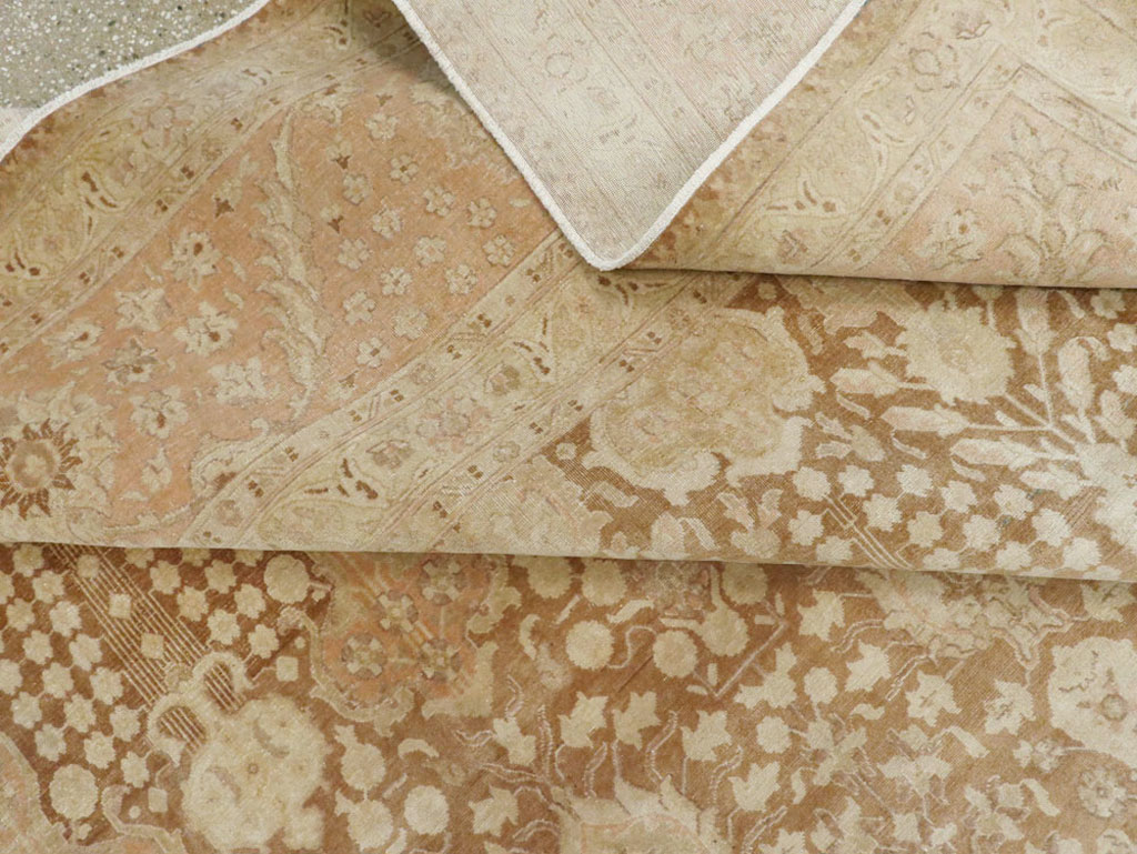 Vintage Persian Tabriz Carpet, No.14060 - Staging