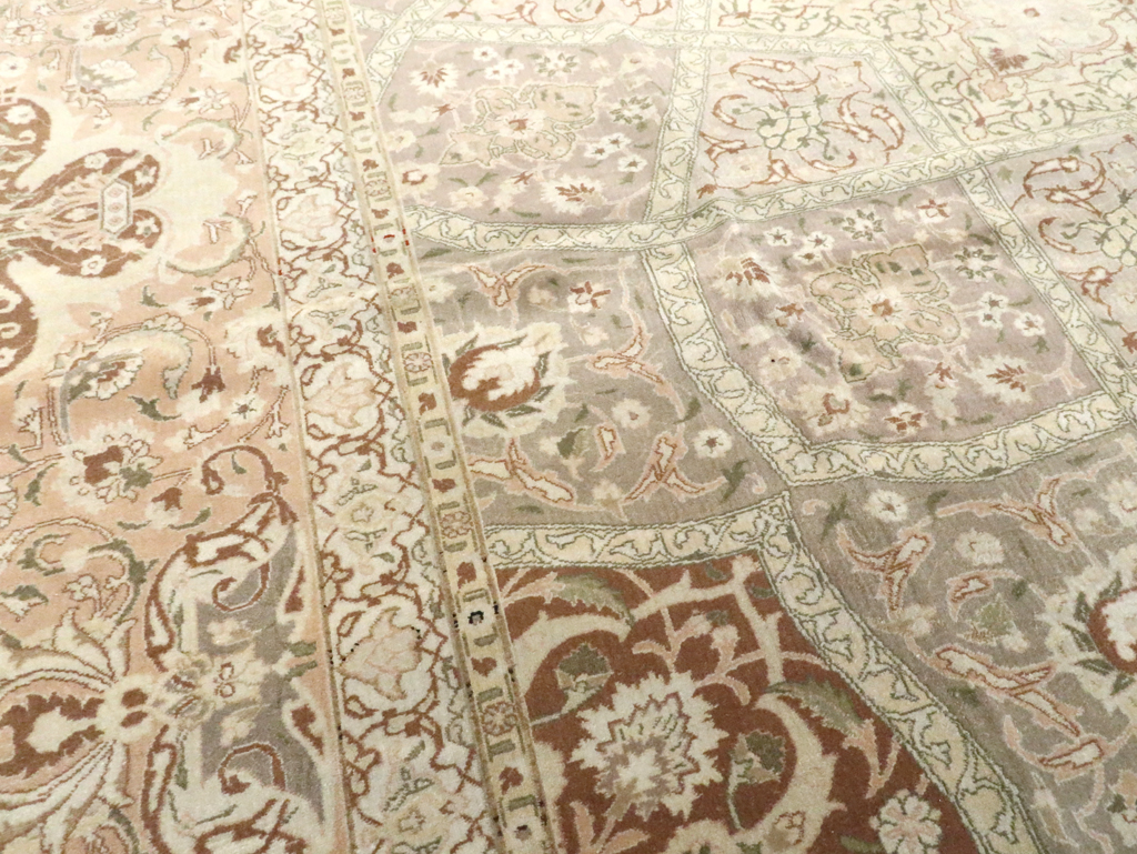 Vintage Persian Tabriz Carpet, No.14064 - Staging