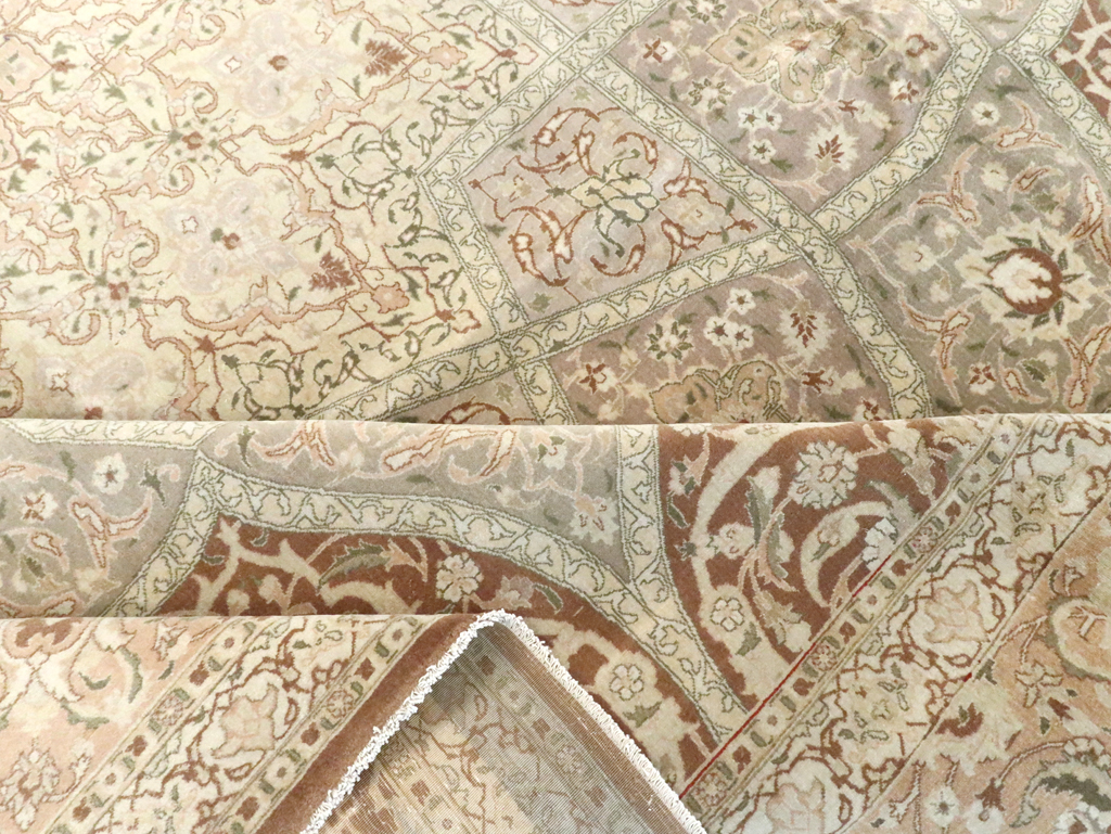 Vintage Persian Tabriz Carpet, No.14064 - Staging