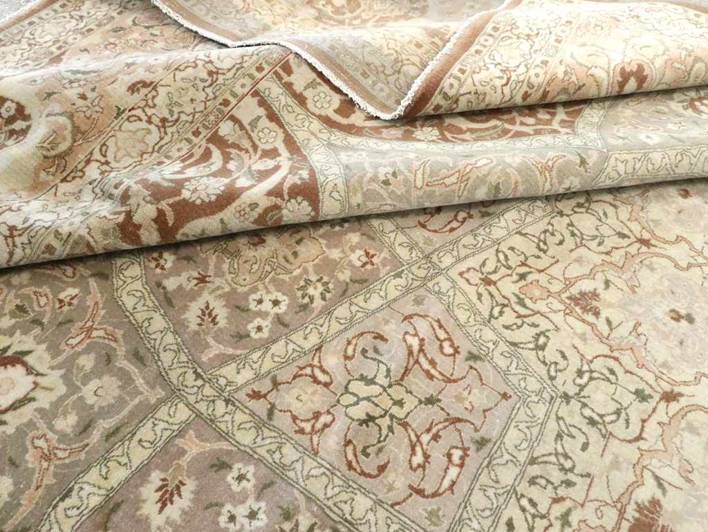 Vintage Persian Tabriz Carpet, No.14064 - Staging