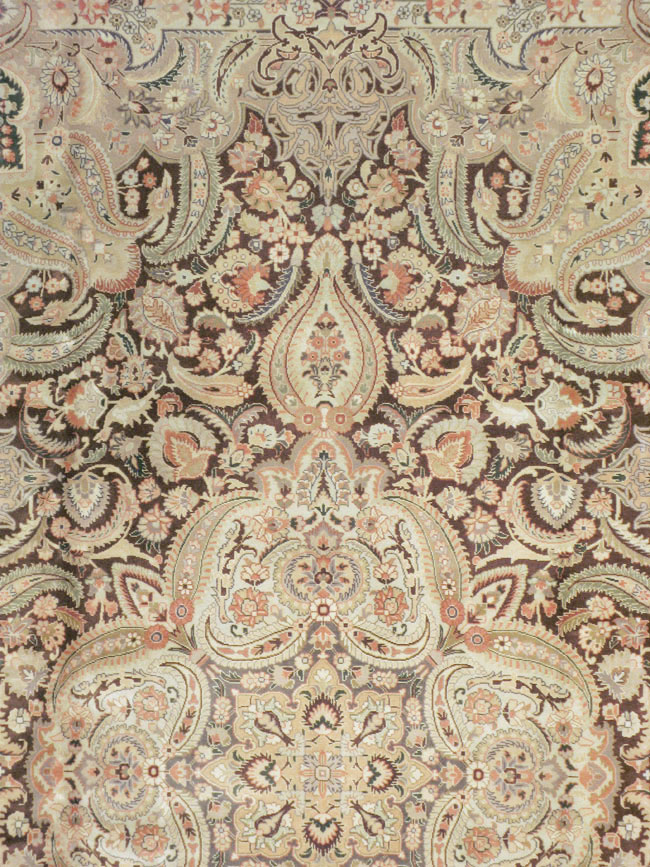 Vintage Persian Tabriz Carpet, No.14066 - Staging