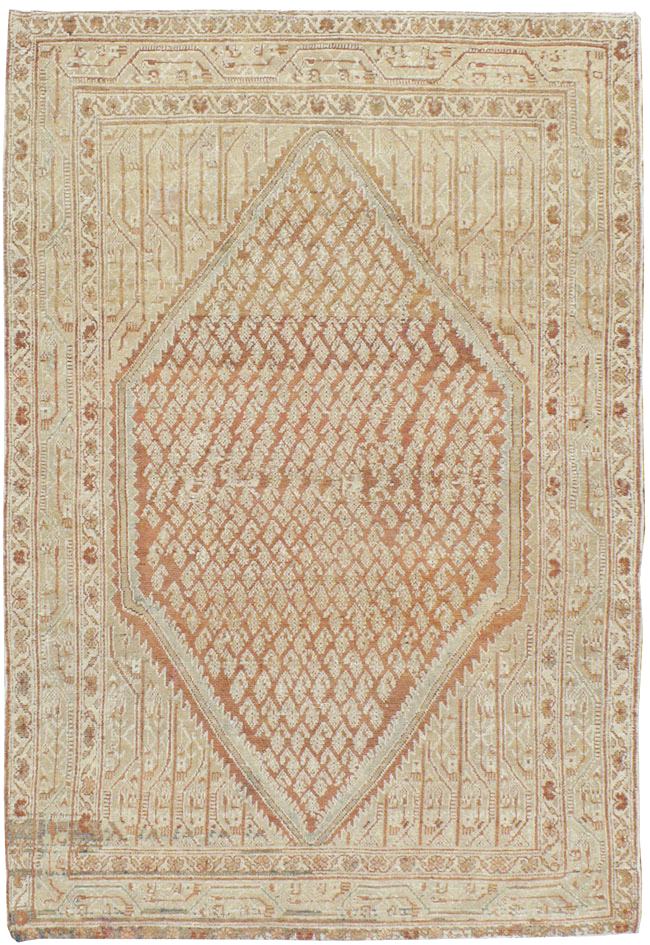 Vintage Persian Malayer Rug, No.14083 - Staging