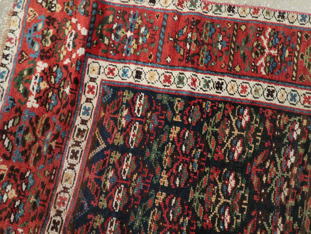 Antique Persian Kurdish Rug, No.14092 - Staging