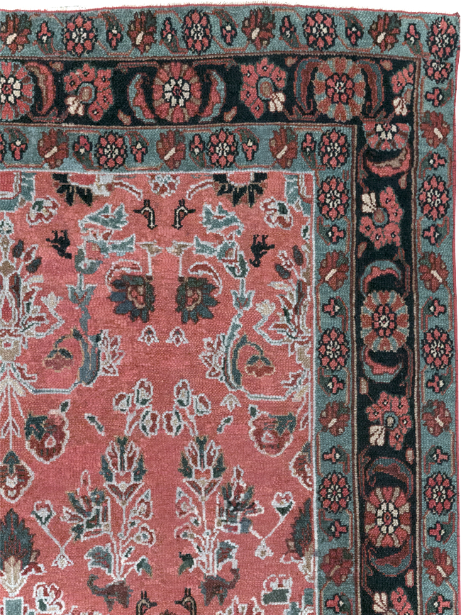 Vintage Persian Malayer Rug, No.14114 - Staging
