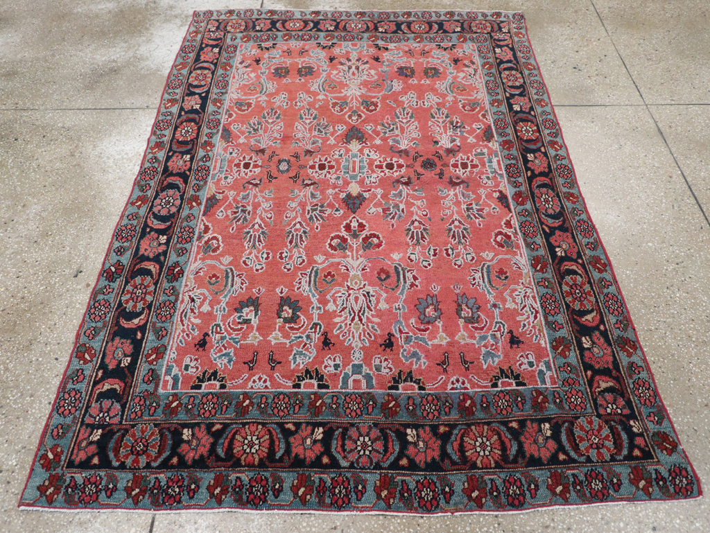 Vintage Persian Malayer Rug, No.14114 - Staging
