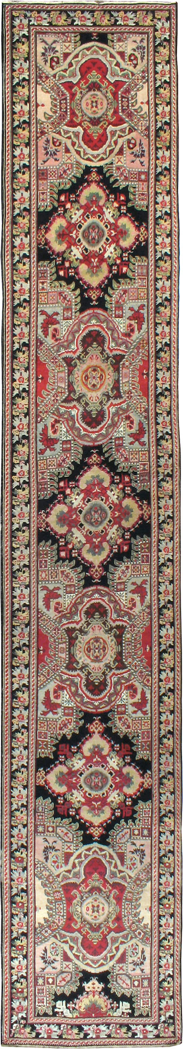 Antique Caucasian Karabagh Runner, No.14123 - Staging
