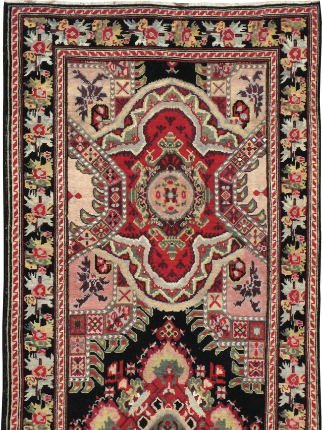 Antique Caucasian Karabagh Runner, No.14123 - Staging