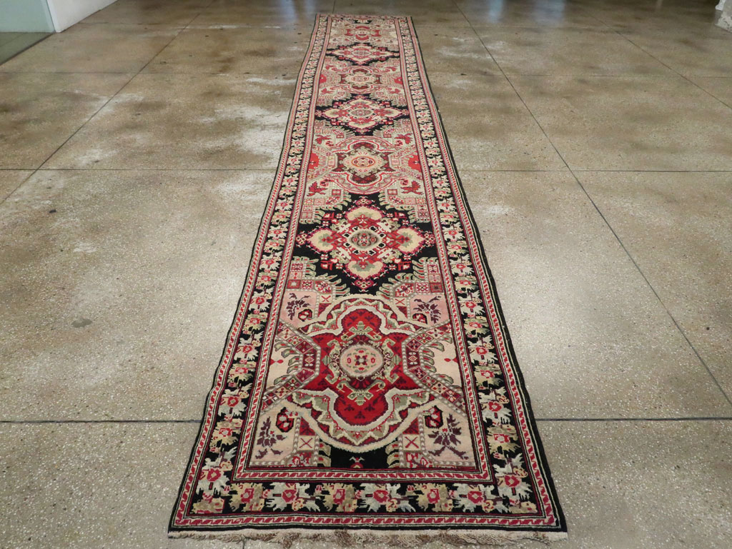 Antique Caucasian Karabagh Runner, No.14123 - Staging