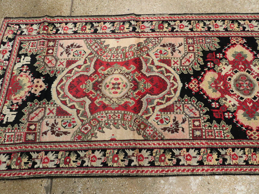 Antique Caucasian Karabagh Runner, No.14123 - Staging