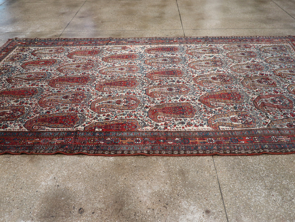 Antique Persian Shiraz Carpet, No.14137 - Staging