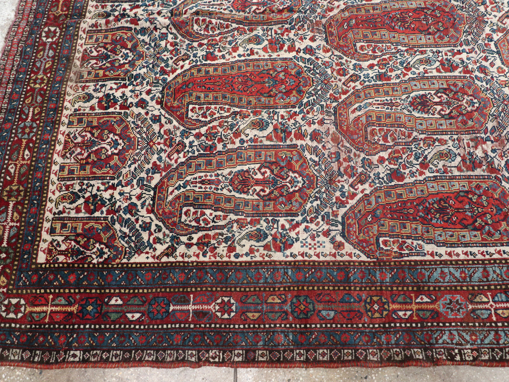 Antique Persian Shiraz Carpet, No.14137 - Staging
