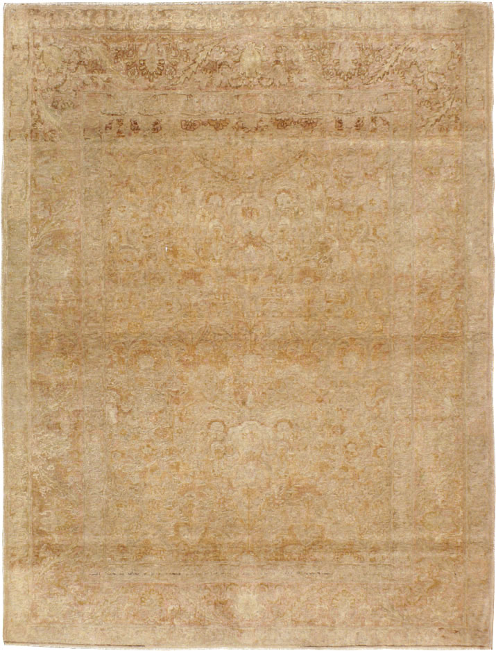 Vintage Persian Tabriz Rug, No.14141 - Staging