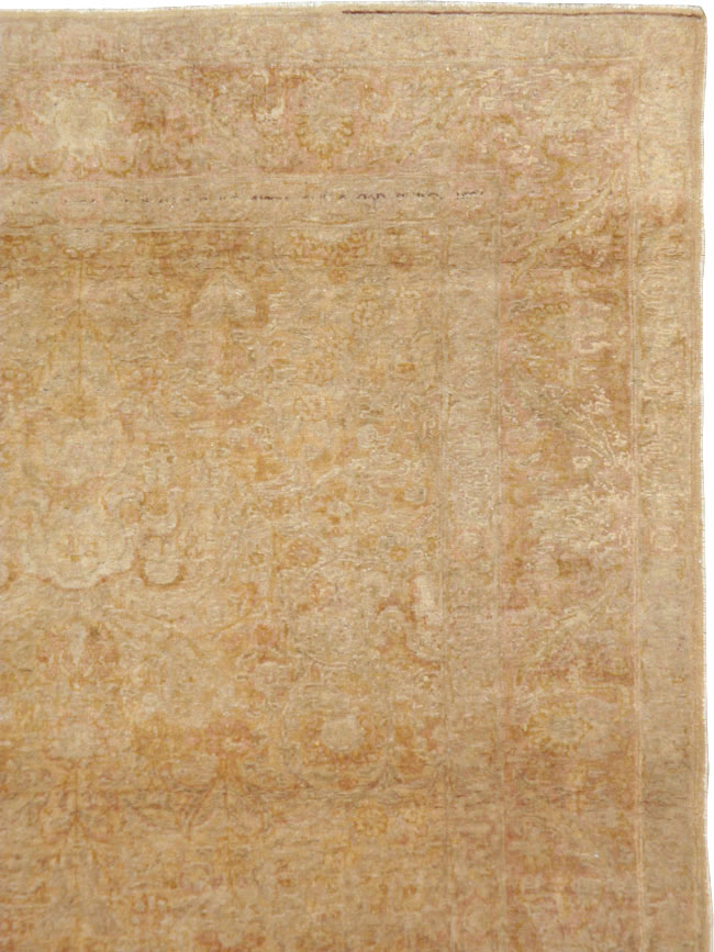 Vintage Persian Tabriz Rug, No.14141 - Staging