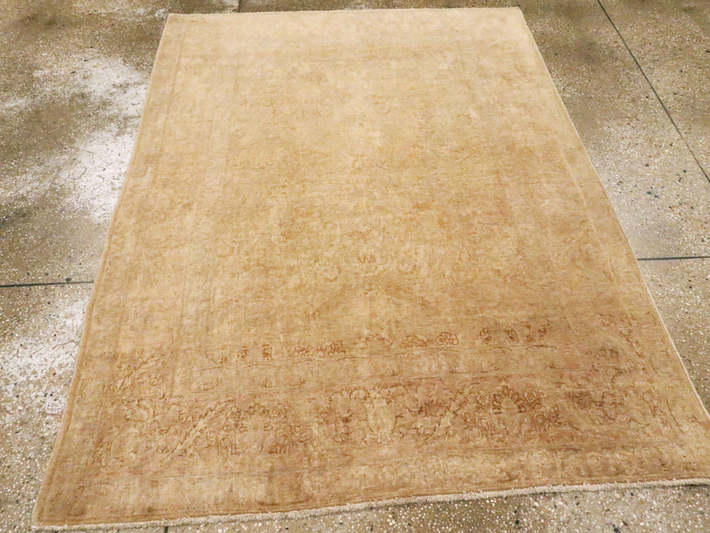 Vintage Persian Tabriz Rug, No.14141 - Staging