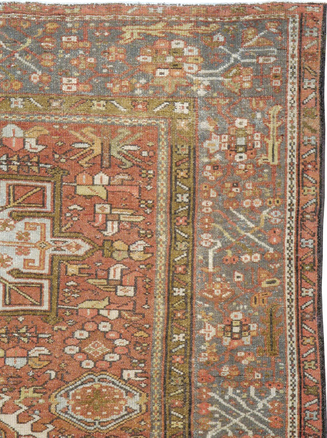 Vintage Persian Karajeh Rug, No.14142 - Staging