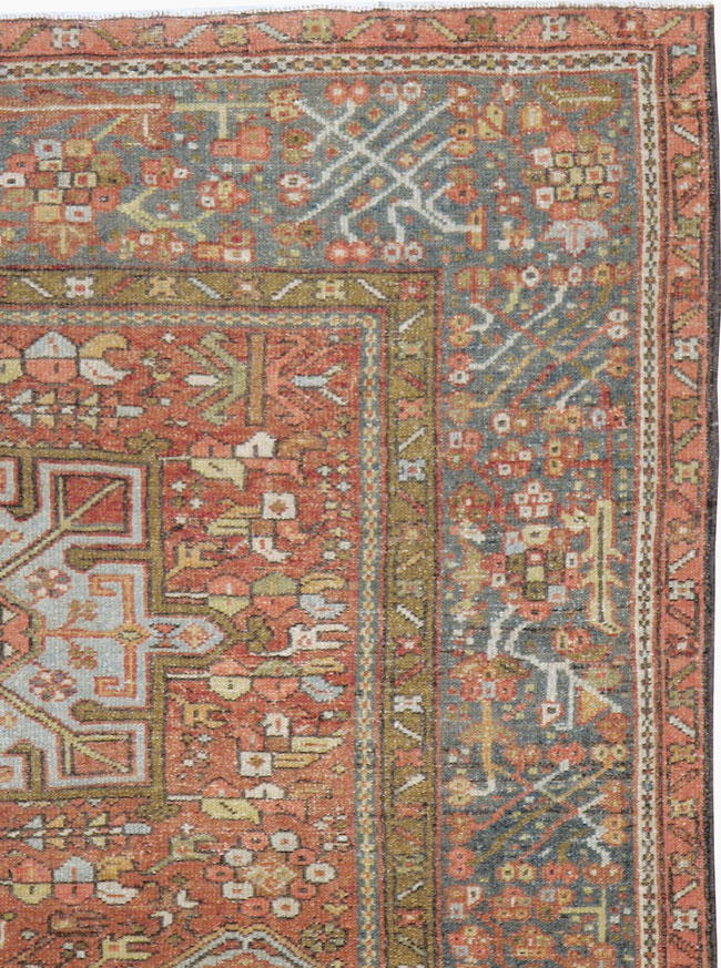 Vintage Persian Karajeh Rug, No.14142 - Staging