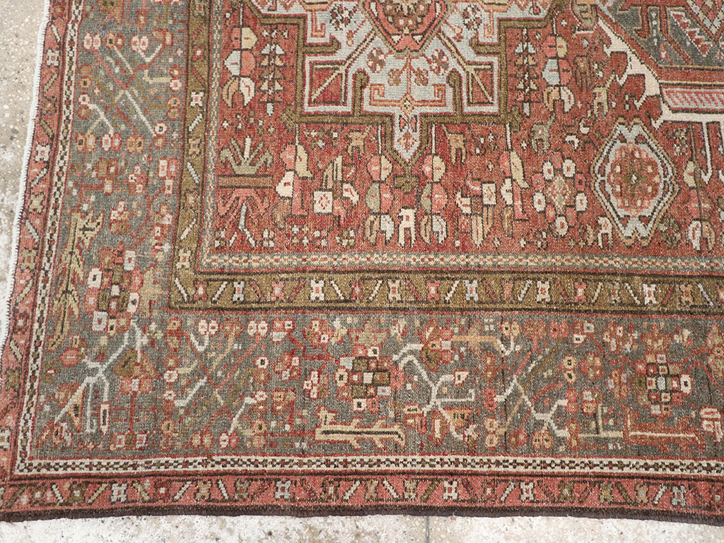 Vintage Persian Karajeh Rug, No.14142 - Staging