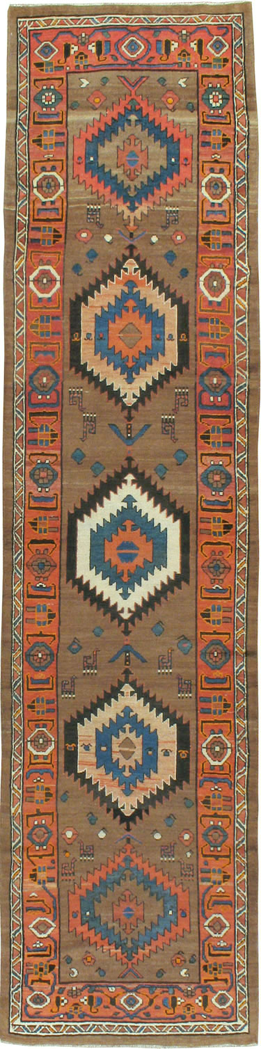 Antique Persian Serab Runner, No.14144 - Staging