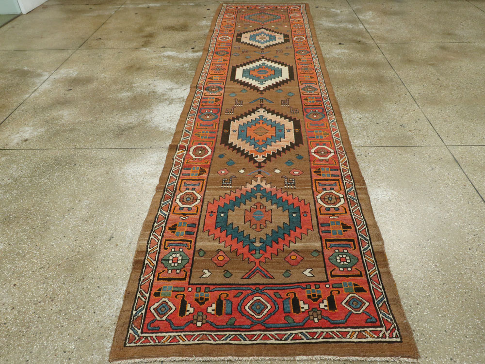 Antique Persian Serab Runner, No.14144 - Staging