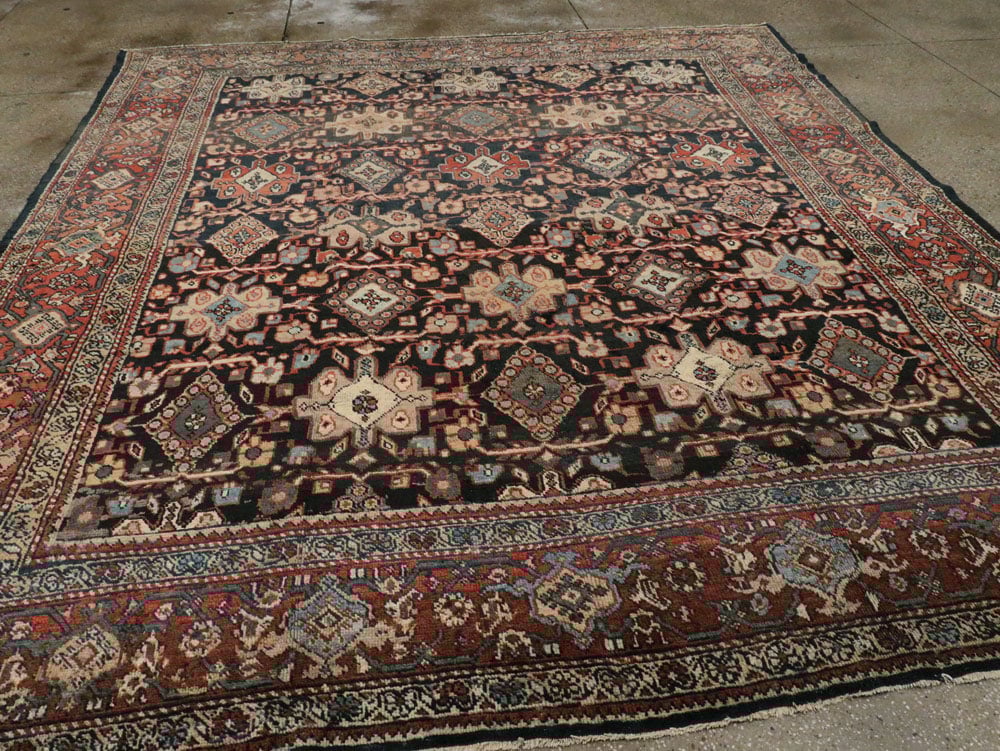 Antique Persian Mahal Carpet, No.14147 - Staging