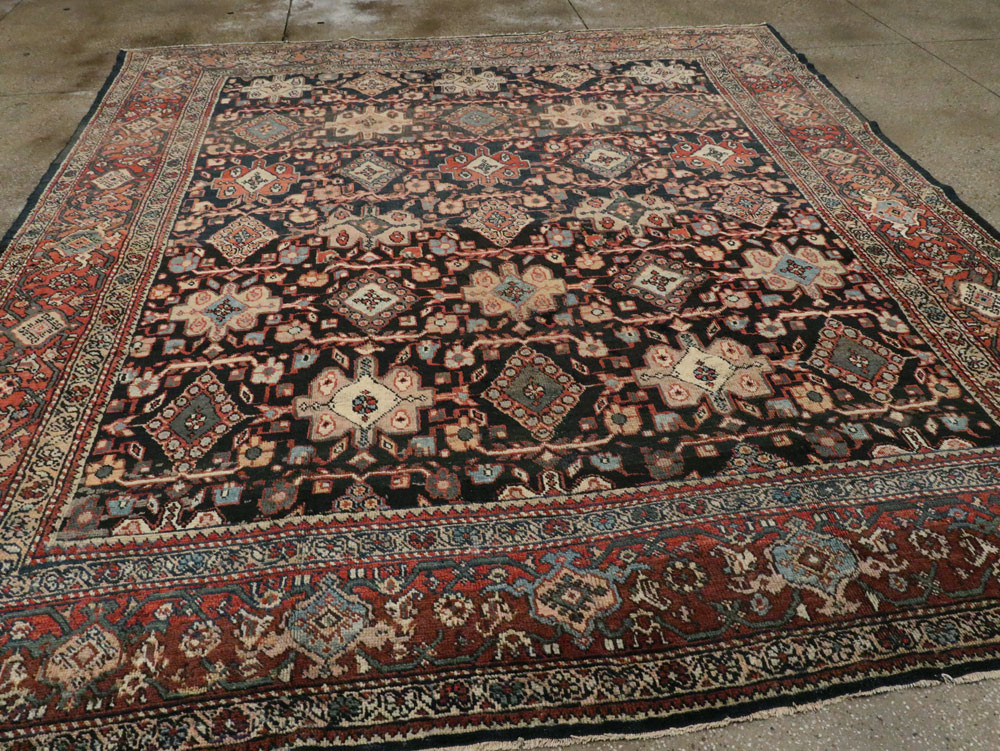 Antique Persian Mahal Carpet, No.14147 - Staging
