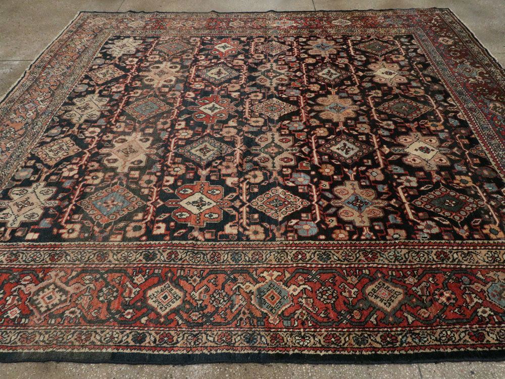 Antique Persian Mahal Carpet, No.14147 - Staging