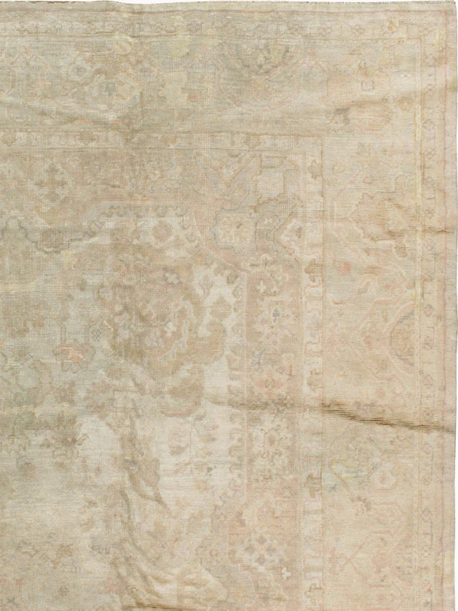 Antique Turkish Oushak Carpet, No.14155 - Staging