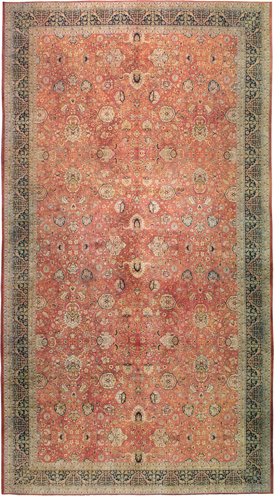 Antique Indian Lahore Carpet, No.14162 - Staging