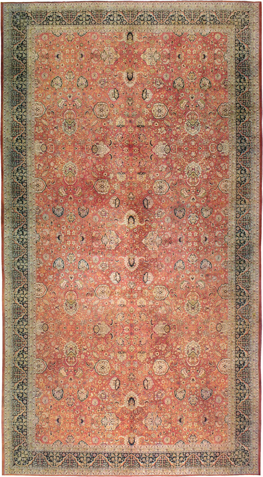 Antique Indian Lahore Carpet, No.14162 - Staging