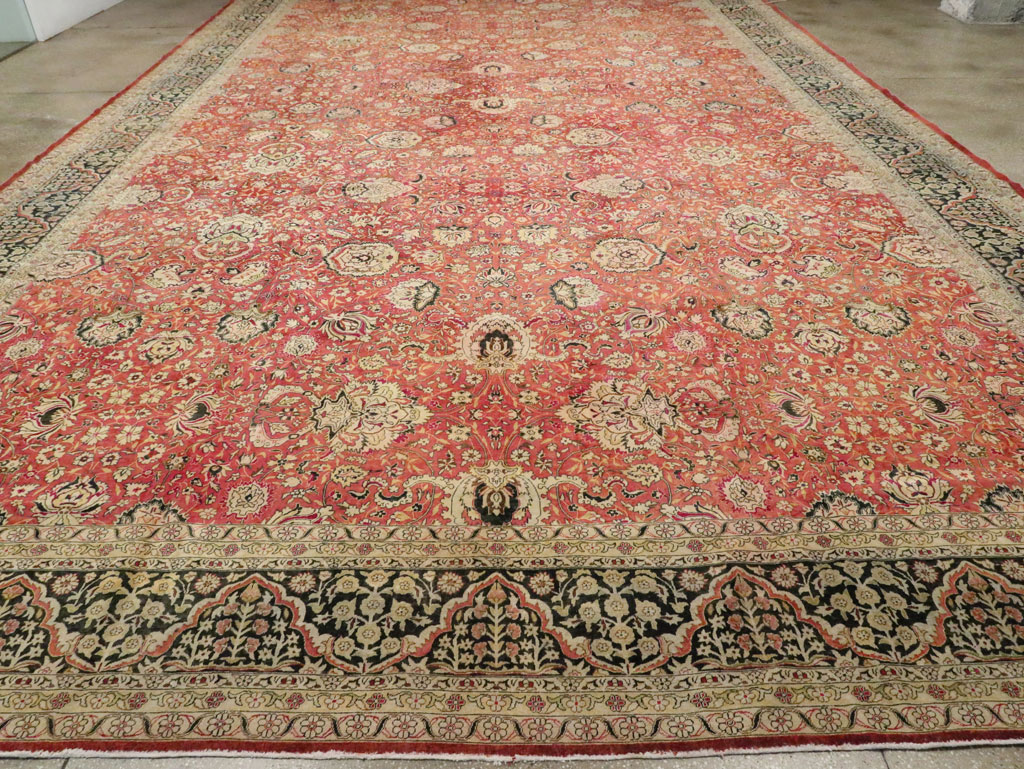 Antique Indian Lahore Carpet, No.14162 - Staging