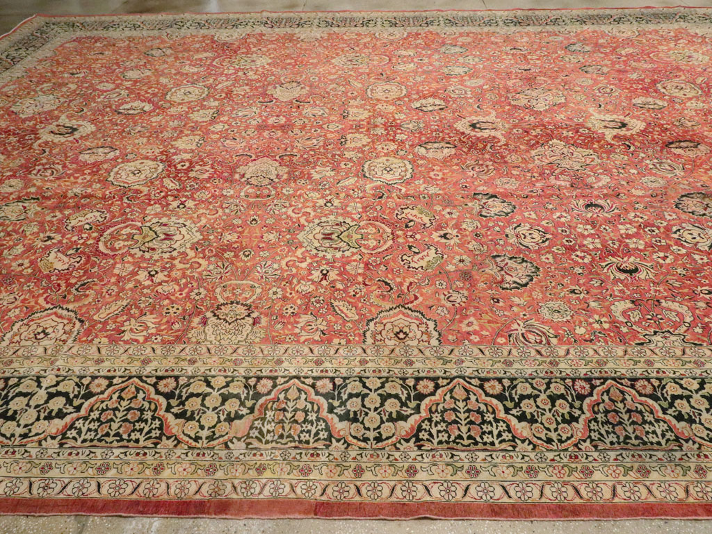 Antique Indian Lahore Carpet, No.14162 - Staging