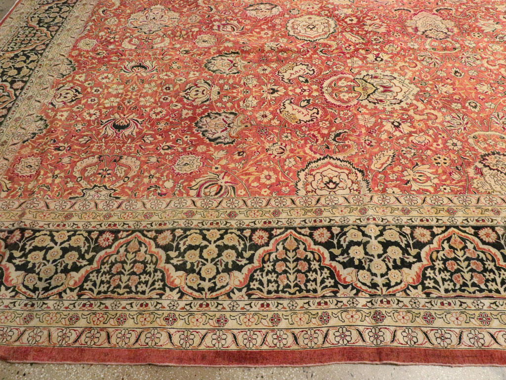 Antique Indian Lahore Carpet, No.14162 - Staging