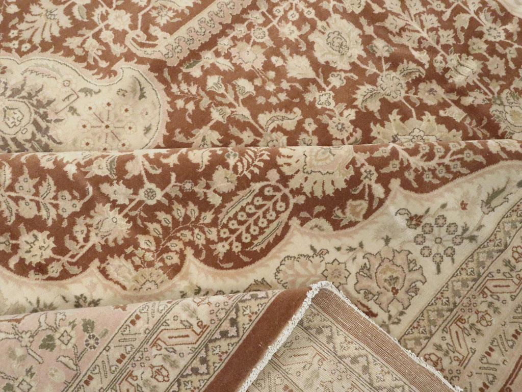 Vintage Persian Tabriz Carpet, No.14173 - Staging