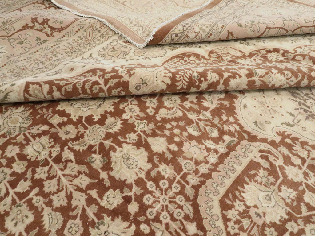 Vintage Persian Tabriz Carpet, No.14173 - Staging