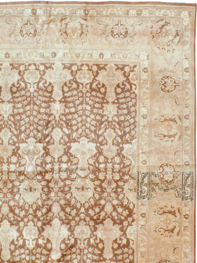 Vintage Persian Tabriz Carpet, No.14177 - Staging