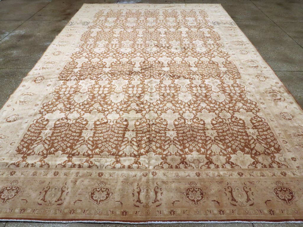 Vintage Persian Tabriz Carpet, No.14177 - Staging