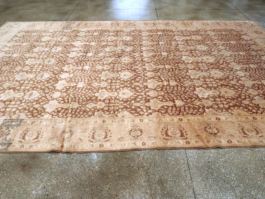 Vintage Persian Tabriz Carpet, No.14177 - Staging