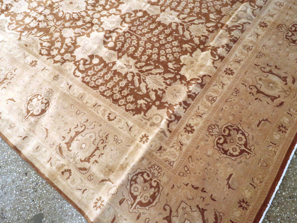 Vintage Persian Tabriz Carpet, No.14177 - Staging